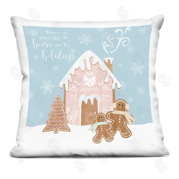 stupell industries Natalie Carpentieri | Holiday Gingerbread Family Printed Throw Pillow