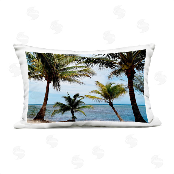 Stupell Industries Natalie Carpentieri | Honduras Daytime Palms Printed Throw Pillow
