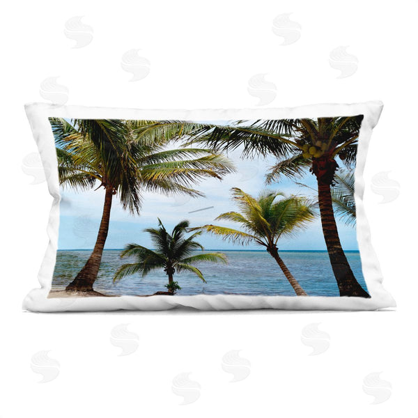 stupell industries Natalie Carpentieri | Honduras Daytime Palms Printed Throw Pillow
