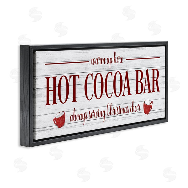 Stupell Industries Natalie Carpentieri | Hot Cocoa Bar Winter Beverage Wall Art