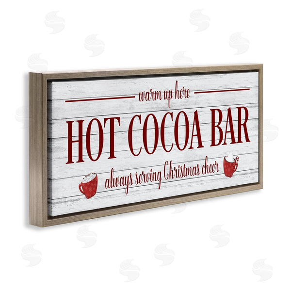 Stupell Industries Natalie Carpentieri | Hot Cocoa Bar Winter Beverage Wall Art