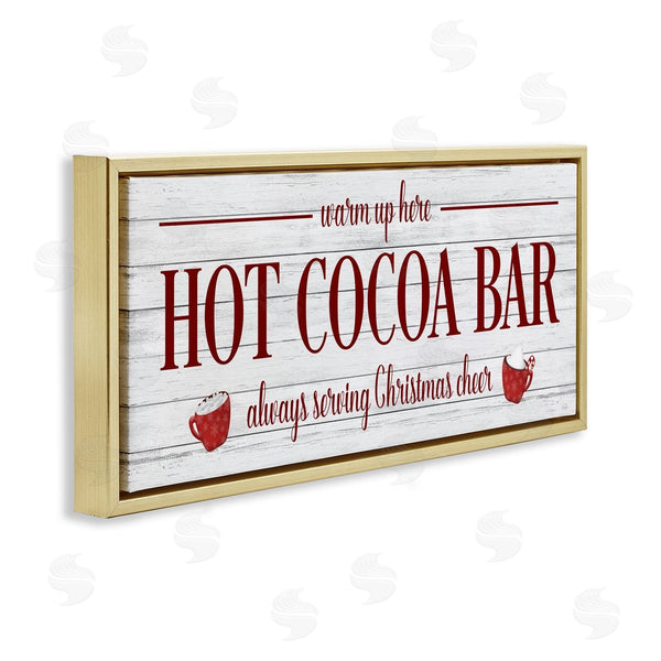 Stupell Industries Natalie Carpentieri | Hot Cocoa Bar Winter Beverage Wall Art
