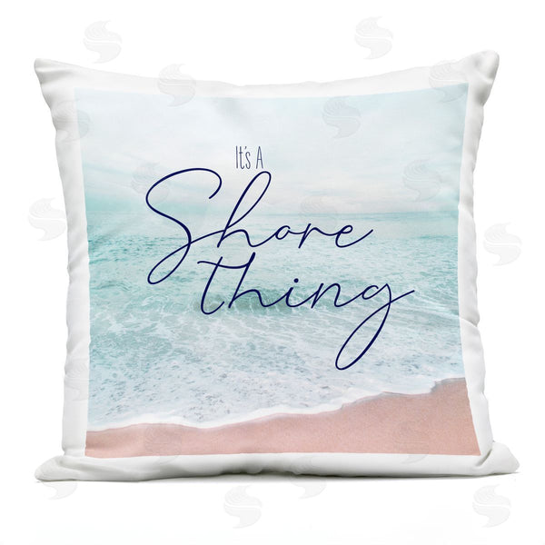 Stupell Industries Natalie Carpentieri | It's A Shore Thing Beach Phrase Printed Throw Pillow