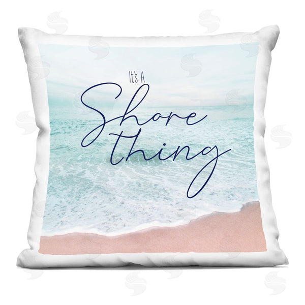 stupell industries Natalie Carpentieri | It's a Shore Thing Beach Phrase Printed Throw Pillow
