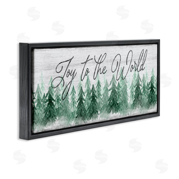 Stupell Industries Natalie Carpentieri | Joy To The World Pine Trees Wall Art
