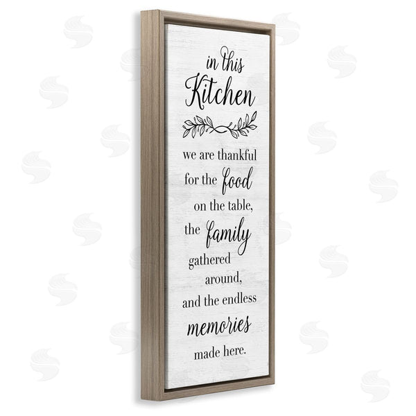 Stupell Industries Natalie Carpentieri | Kitchen Family Gratitude Wall Art