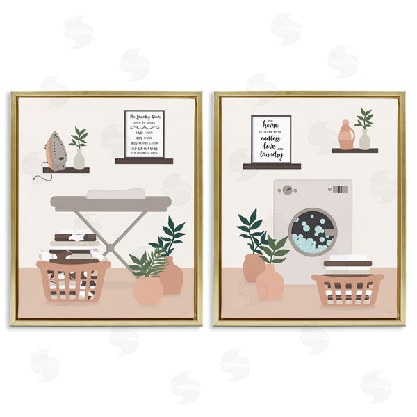 Stupell Industries Natalie Carpentieri | Laundry Interiors With Quotes