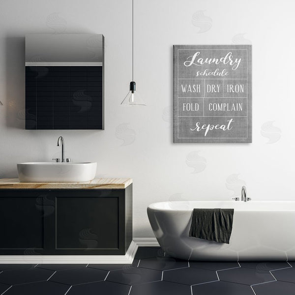 Stupell Industries Natalie Carpentieri | Laundry Schedule Humor Sign Wall Art