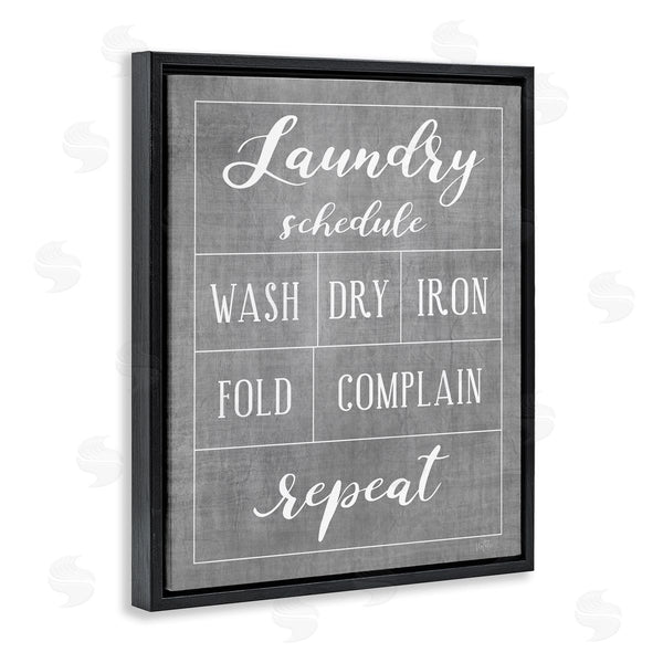 Stupell Industries Natalie Carpentieri | Laundry Schedule Humor Sign Wall Art