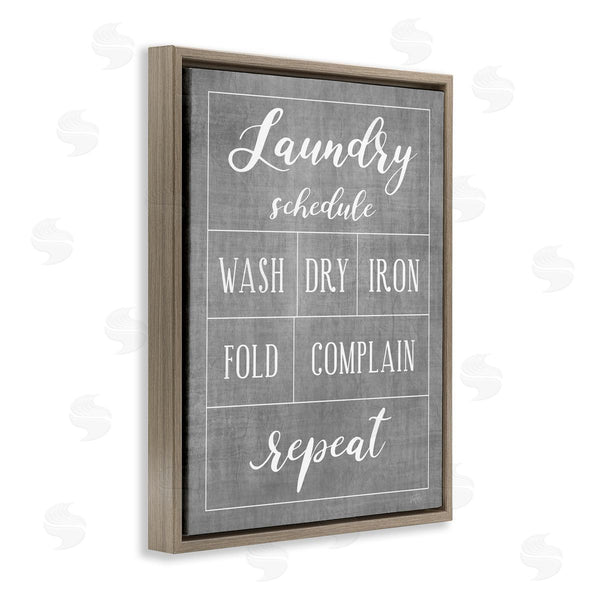 Stupell Industries Natalie Carpentieri | Laundry Schedule Humor Sign Wall Art