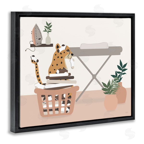 Stupell Industries Natalie Carpentieri | Leopard In Laundry Basket