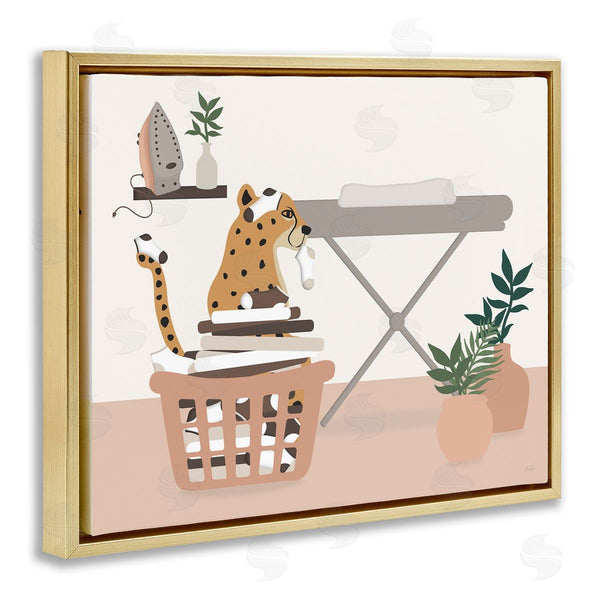 Stupell Industries Natalie Carpentieri | Leopard In Laundry Basket