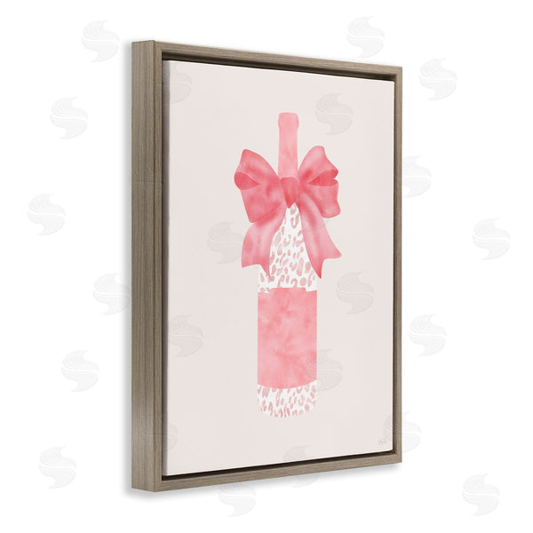 Stupell Industries Natalie Carpentieri | Leopard Spotted Champagne Bottle