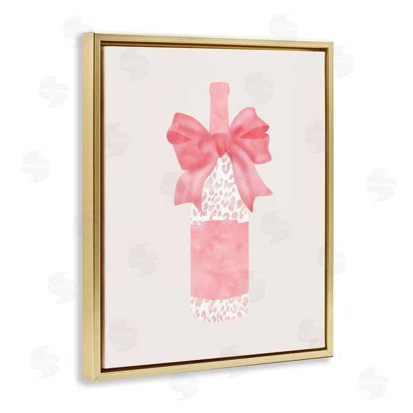 Stupell Industries Natalie Carpentieri | Leopard Spotted Champagne Bottle