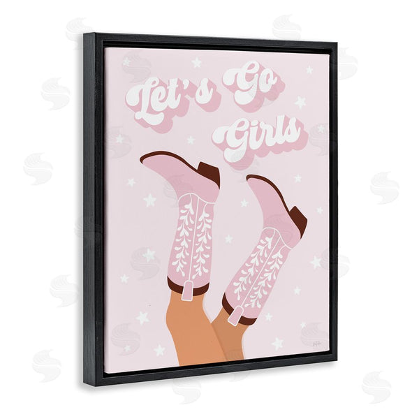 Stupell Industries Natalie Carpentieri | Let's Go Girls Cowgirl Wall Art