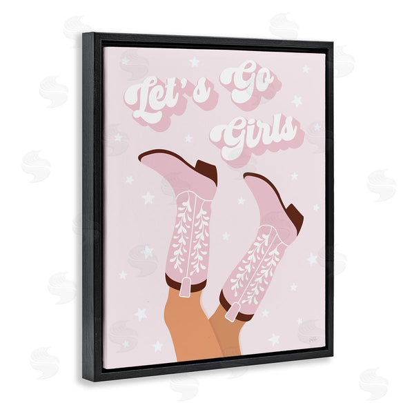 Stupell Industries Natalie Carpentieri | Let's Go Pastel Cowgirls Wall Art