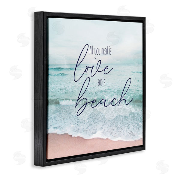 Stupell Industries Natalie Carpentieri | Love & A Beach Nautical Phrase Wall Art