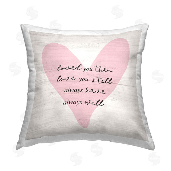 stupell industries Natalie Carpentieri | Love You Still Heart Printed Throw Pillow