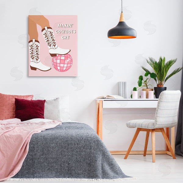 Stupell Industries Natalie Carpentieri | Makin' Cowboys Cry Wall Art