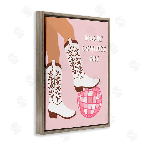 Stupell Industries Natalie Carpentieri | Makin' Cowboys Cry Wall Art
