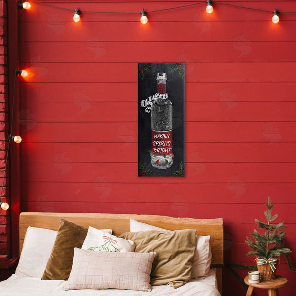 Stupell Industries Natalie Carpentieri | Making Spirits Bright Bottle Wall Art