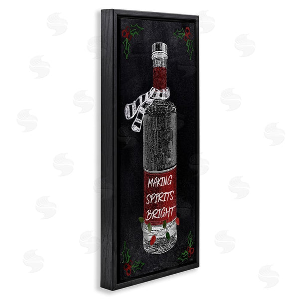 Stupell Industries Natalie Carpentieri | Making Spirits Bright Bottle Wall Art