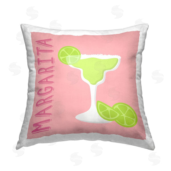 stupell industries Natalie Carpentieri | Margarita Cocktail with Limes Printed Throw Pillow