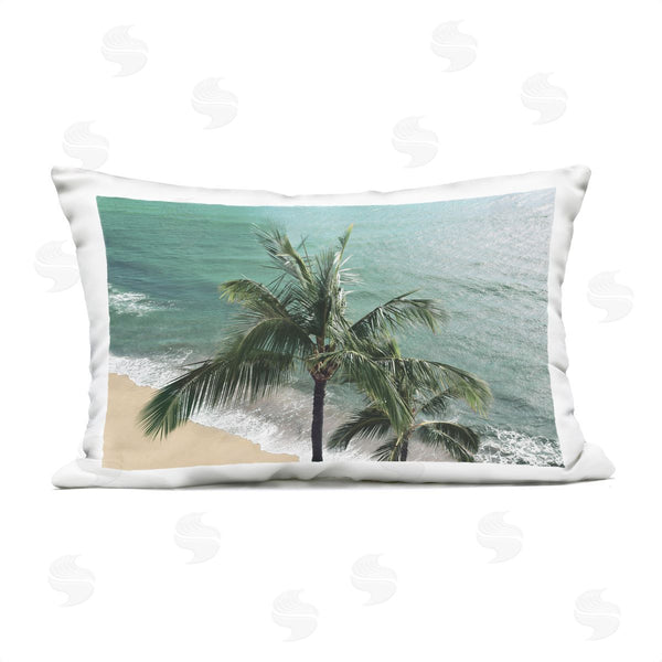 Stupell Industries Natalie Carpentieri | Maui Palm Beach Landscape Printed Throw Pillow