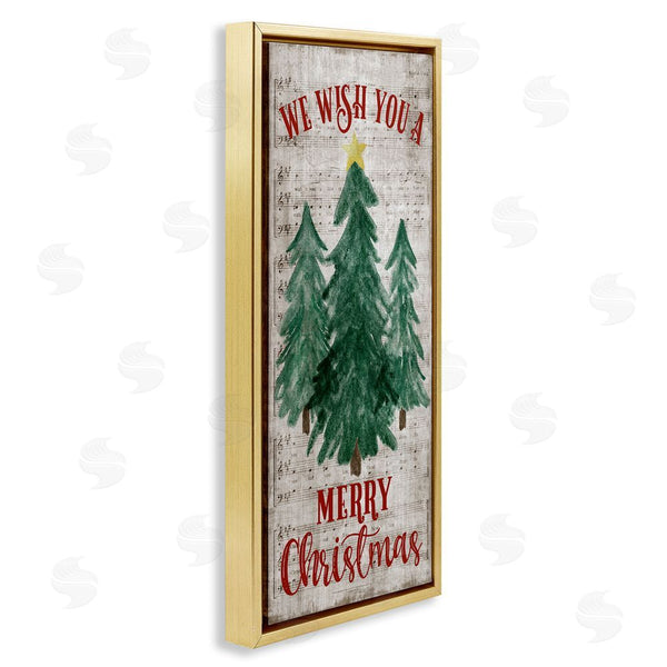 Stupell Industries Natalie Carpentieri | Merry Christmas Sheet Music Wall Art
