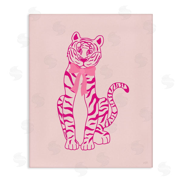 stupell industries Natalie Carpentieri | Mod Chic Tiger with Bow