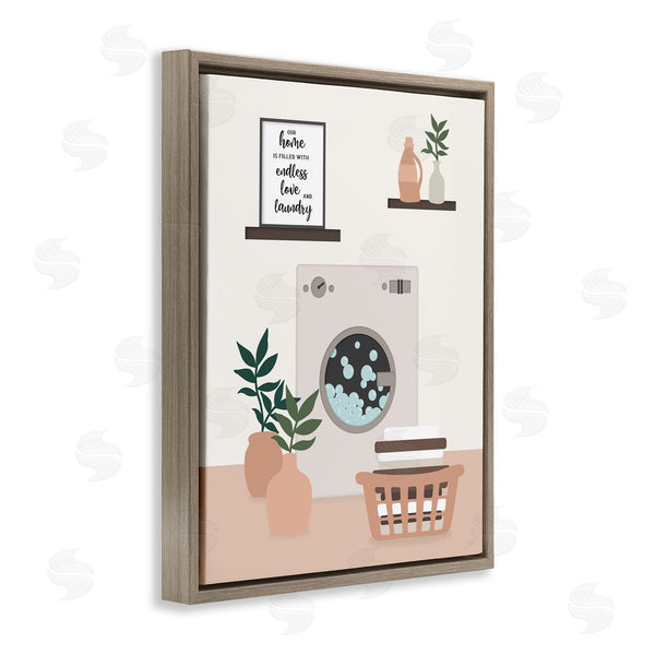 Stupell Industries Natalie Carpentieri | Modern Family Laundry Phrase Wall Art