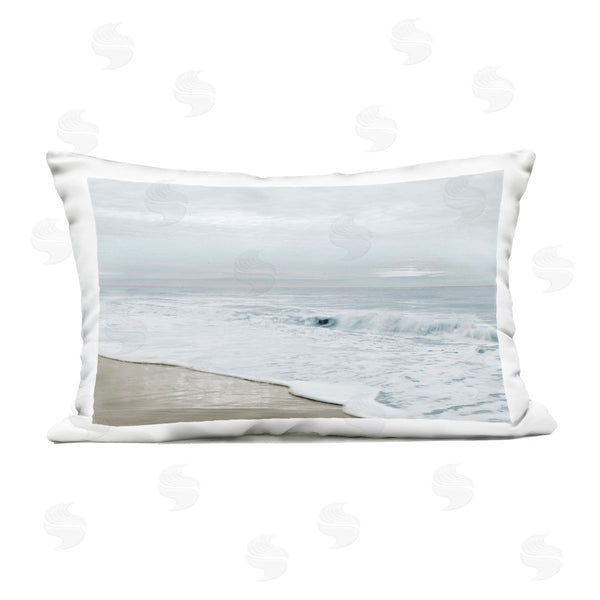 Stupell Industries Natalie Carpentieri | Morning Bliss Beach Scene Printed Throw Pillow