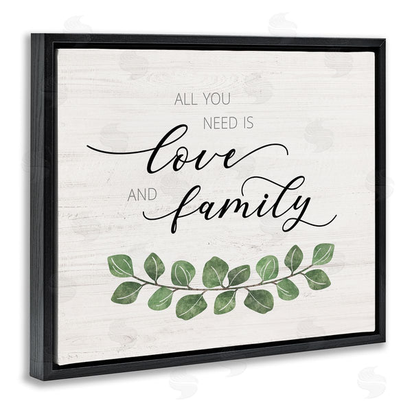 Stupell Industries Natalie Carpentieri | Need Love And Family Inspirational Calligraphic Sign Wall Art