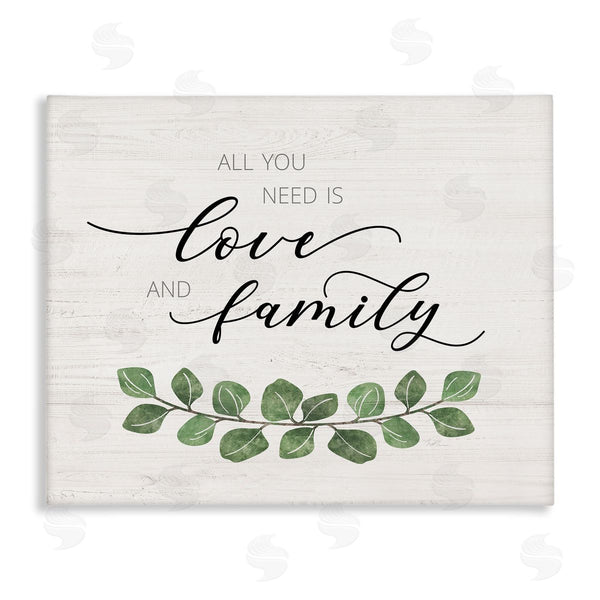 stupell industries Natalie Carpentieri | Need Love and Family Inspirational Calligraphic Sign Wall Art