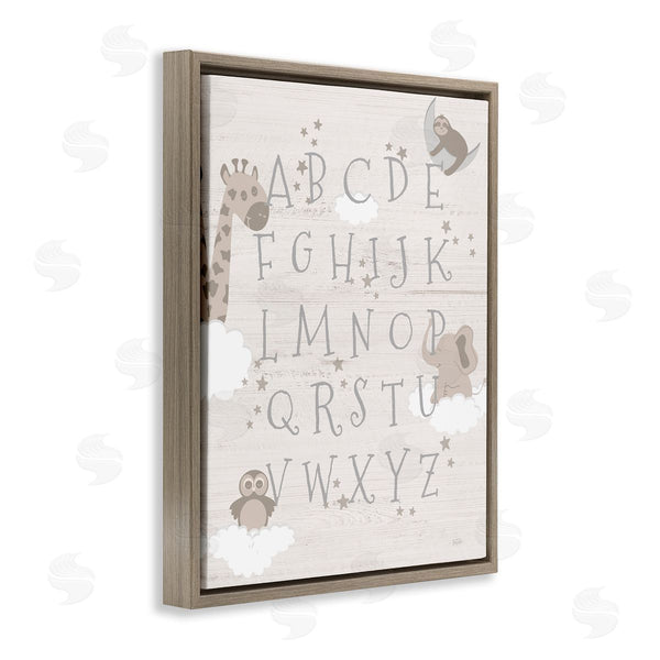 Stupell Industries Natalie Carpentieri | Neutral Beige Alphabet