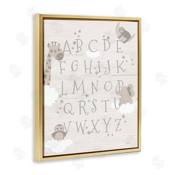 Stupell Industries Natalie Carpentieri | Neutral Beige Alphabet