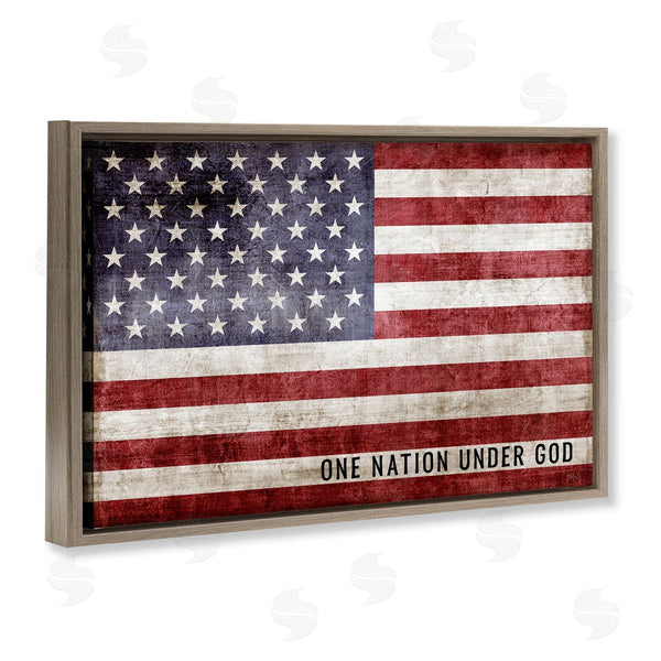 Stupell Industries Natalie Carpentieri | One Nation Under God Flag