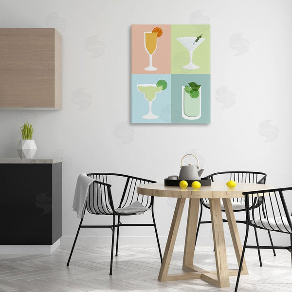 Stupell Industries Natalie Carpentieri | Pastel Bar Cocktails Wall Art