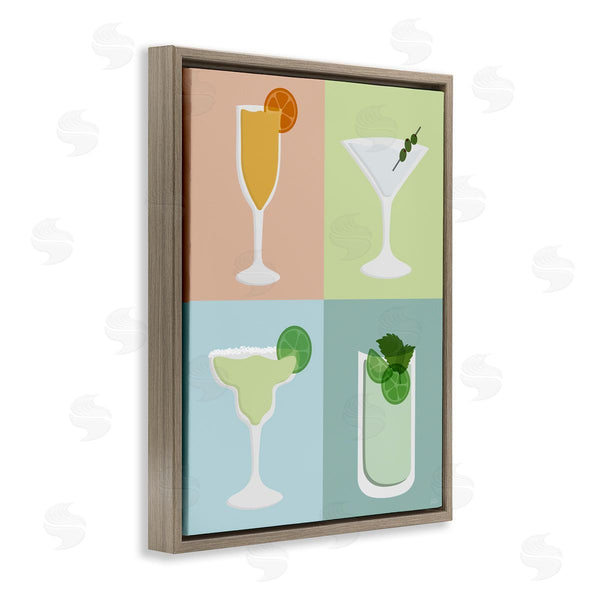 Stupell Industries Natalie Carpentieri | Pastel Bar Cocktails Wall Art