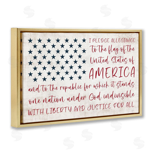 Stupell Industries Natalie Carpentieri | Patriotic Pledge Of Allegiance