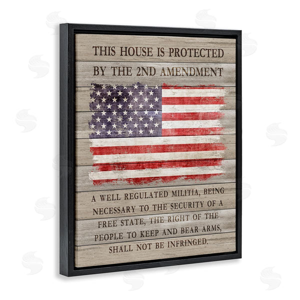 Stupell Industries Natalie Carpentieri | Patriotic Second Amendment Flag