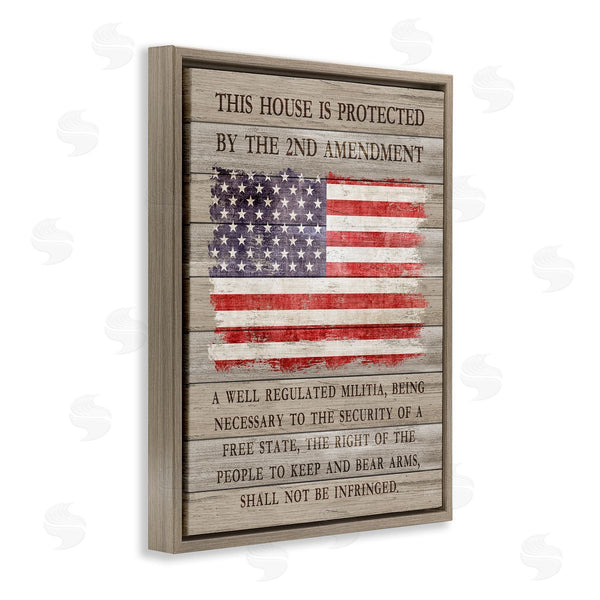 Stupell Industries Natalie Carpentieri | Patriotic Second Amendment Flag