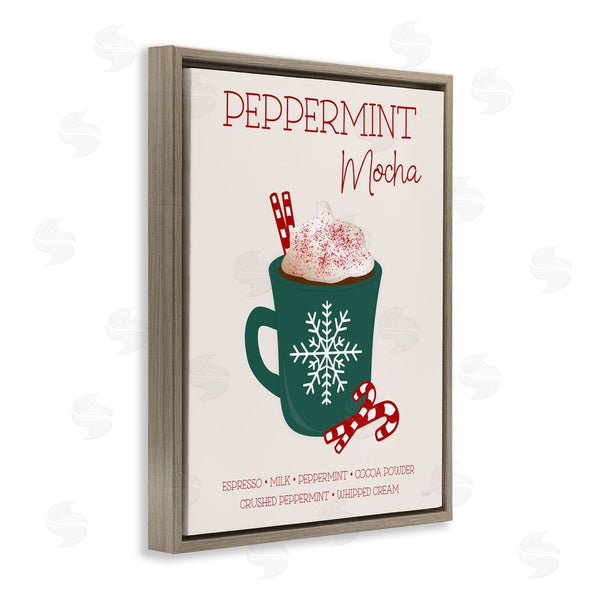 Stupell Industries Natalie Carpentieri | Peppermint Mocha Seasonal Drink Wall Art