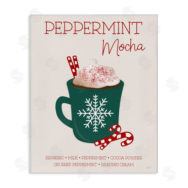 stupell industries Natalie Carpentieri | Peppermint Mocha Seasonal Drink Wall Art