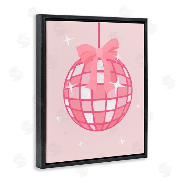 Stupell Industries Natalie Carpentieri | Pink Disco Ball With Ribbon Wall Art