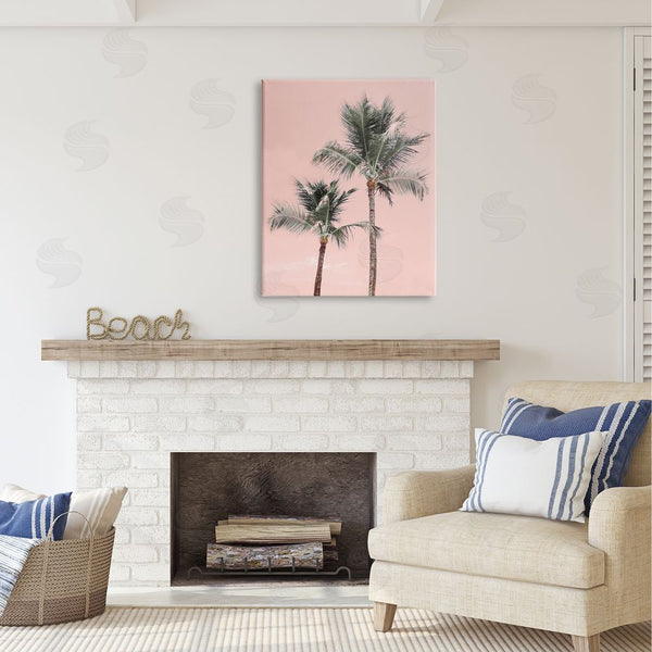 Stupell Industries Natalie Carpentieri | Pink Summer Palm Trees Wall Art