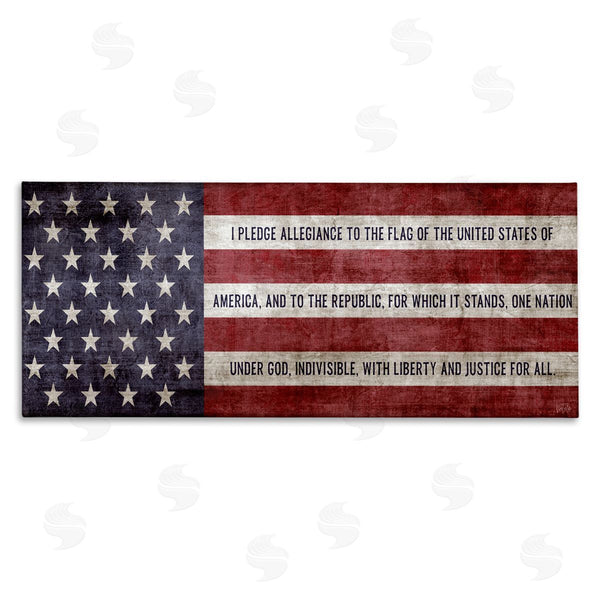 stupell industries Natalie Carpentieri | Pledge Of Allegiance Flag