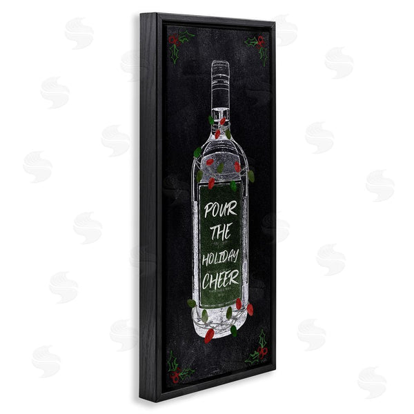 Stupell Industries Natalie Carpentieri | Pour Holiday Cheer Bottle Wall Art