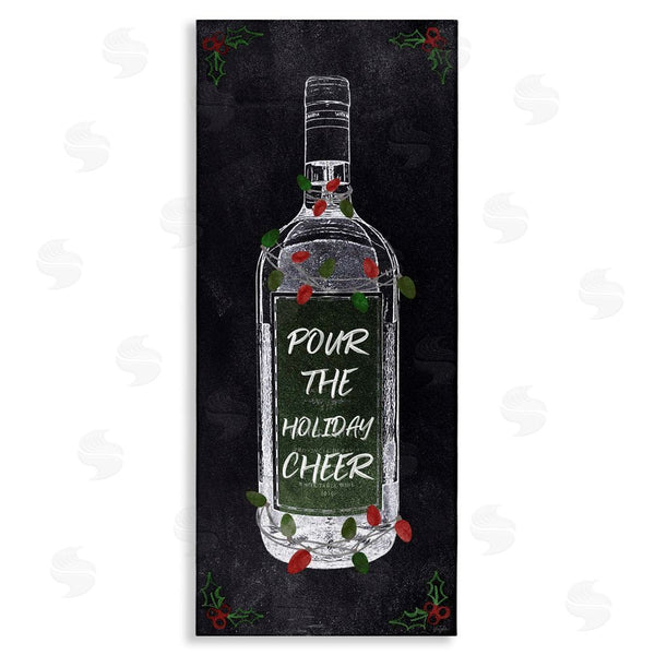 stupell industries Natalie Carpentieri | Pour Holiday Cheer Bottle Wall Art
