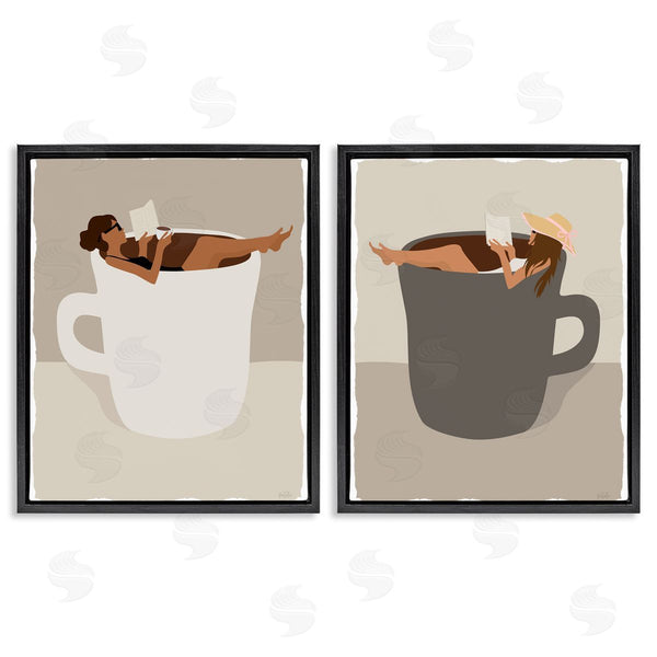 Stupell Industries Natalie Carpentieri | Reading & Morning Coffee